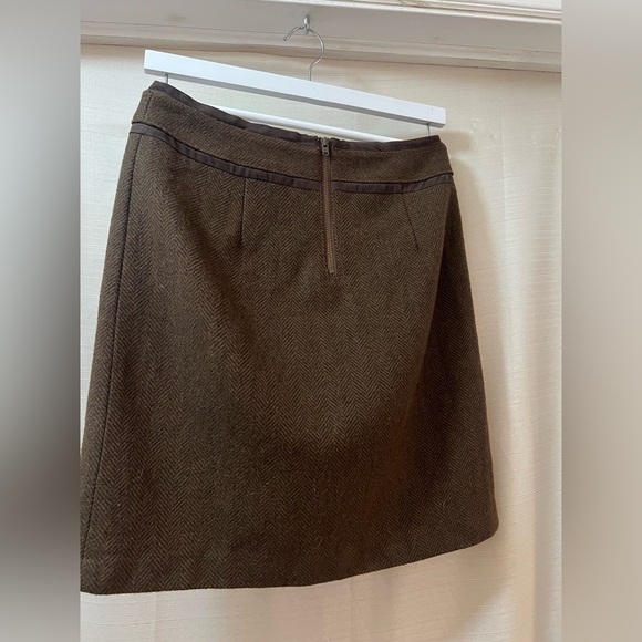 ⚫️ BOGO Bob timberlake brown wool women’s skirt size 2 - Picture 3 of 6
